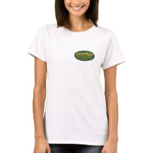 t-shirt de base pour femmes, logo poche supérieure