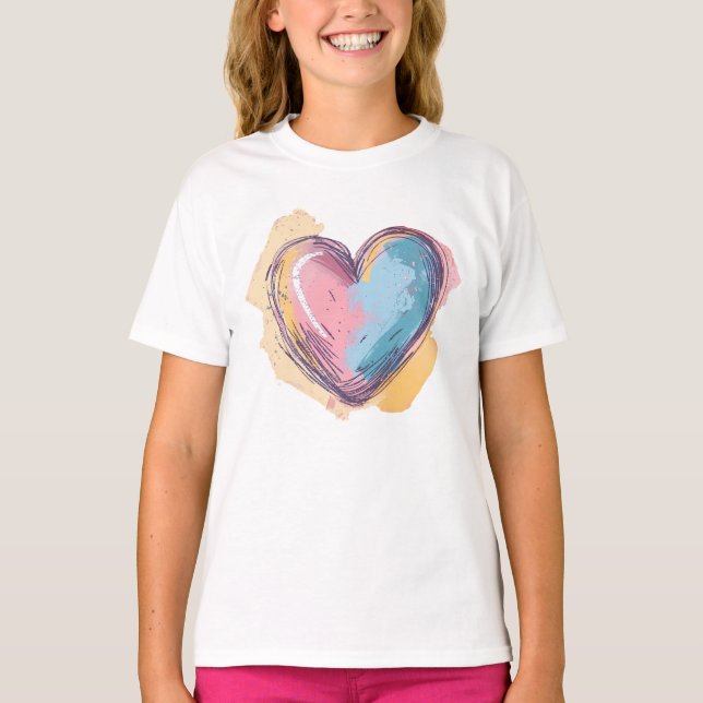 T-shirt de base pour filles (Devant)