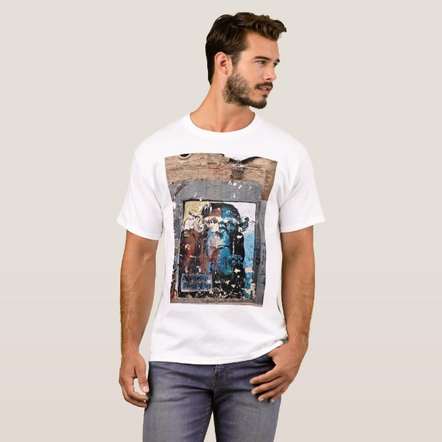 T-shirt de base pour hommes singes, blanc (Devant entier)