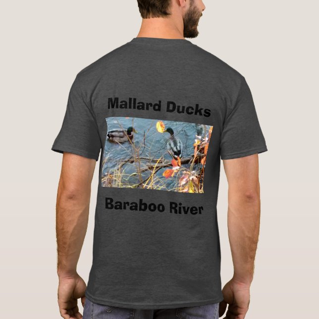 T-Shirt de base pour hommes, T-Shirt pour canards  (Dos)