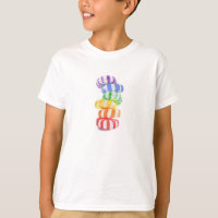 T-shirt de base pour les enfants RAINBOW CANDY