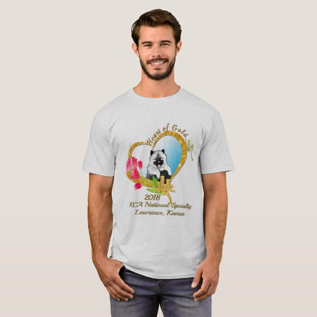 T-shirt de base unisexe avec le logo (Devant entier)