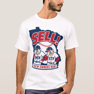 T-shirt de baseball avec un design « Vendez aux no
