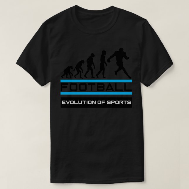 T-shirt de baseball Évolution du sport (Design devant)