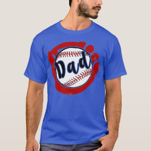 T-shirt de baseball Papa pour Baseball Softball Ma