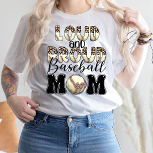 T-shirt de baseball pour maman bruyante et aimant