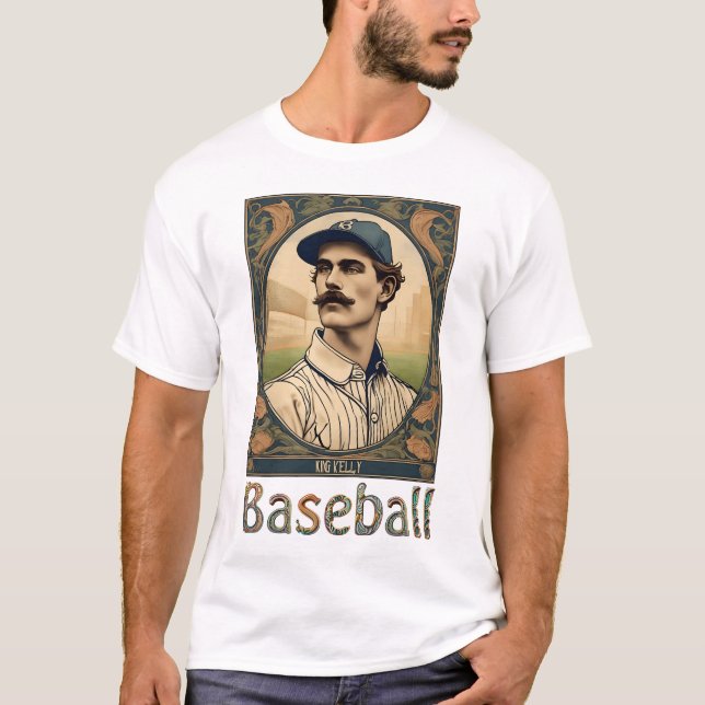 T-shirt de baseball vintage (Devant)