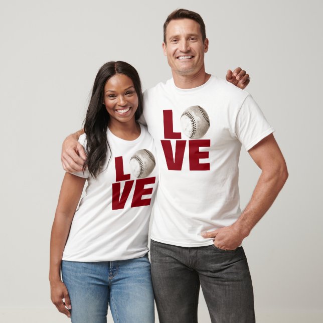 T-shirt de baseball White Love - Jeux sportifs pop (Unisexe)