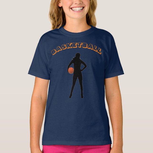 T-shirt de basket-ball avec nom et numéro (Devant)