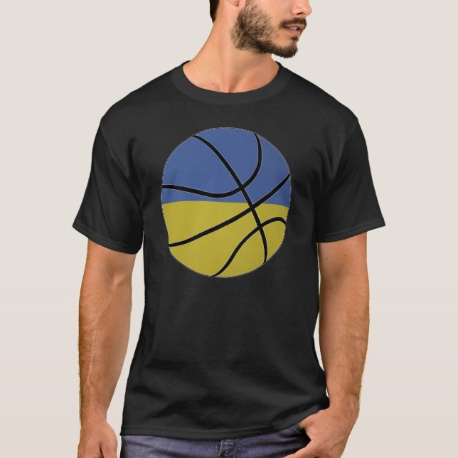 T-shirt de basket-ball de l'Ukraine (Devant)