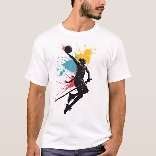 T-shirt de basket - Samurai Dunk (Devant)