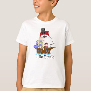 T-shirt de bateau de pirate des enfants