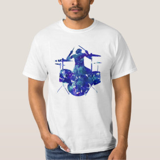 T-shirt de batteur de roche