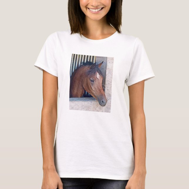 T-shirt de beauté arabe (Devant)