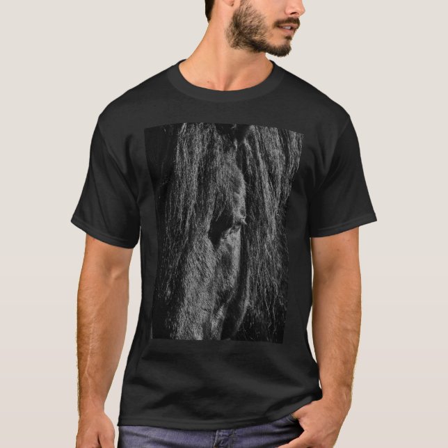 T-shirt de beauté noire (Devant)