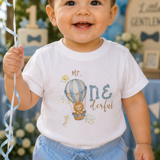 T-Shirt de bébé garçon pour le premier anniversair