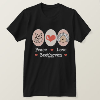 T-shirt de Beethoven d'amour de paix