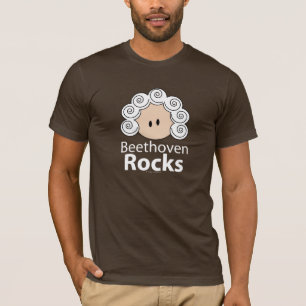 T-shirt de Beethoven de roches de Beethoven