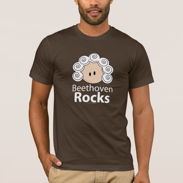 T-shirt de Beethoven de roches de Beethoven (Devant)