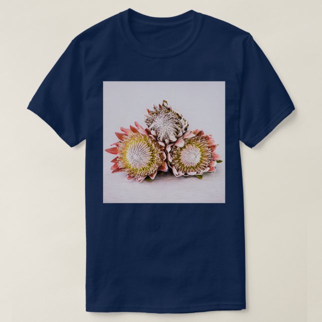 T-shirt De Belles Proteas Avec Arrière - plan Simple (Design devant)