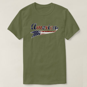 T-shirt de biais de l'Amérique