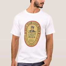 T-shirt de bière blonde de club de marine