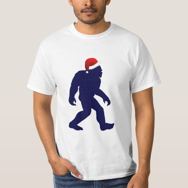 T-shirt de Bigfoot de Noël pour les hommes (Devant)