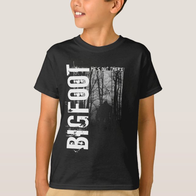 T-shirt de Bigfoot d'enfants (Devant)