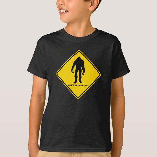 T-shirt de Bigfoot d'enfants (Devant)