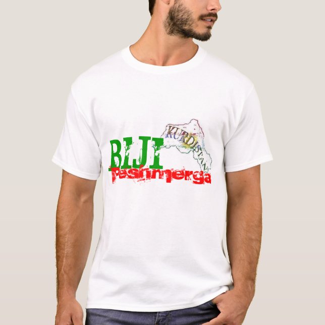 T-shirt de "Biji Peshmerga" du Kurdistan NOUVEAU (Devant)