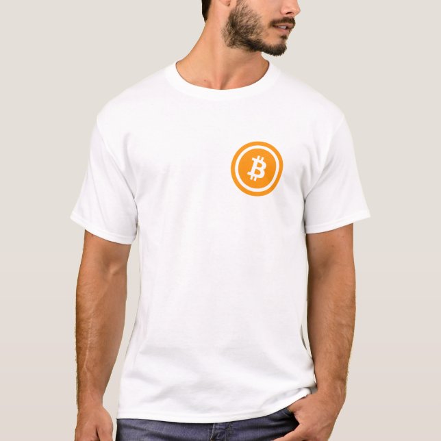 T-shirt de Bitcoin avec le symbole de Bitcoin (Devant)