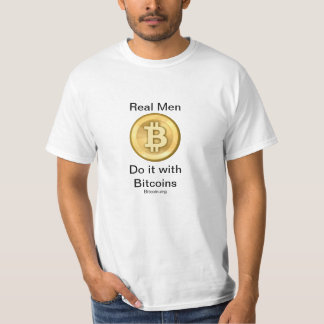 T-shirt de Bitcoin (vrais hommes)