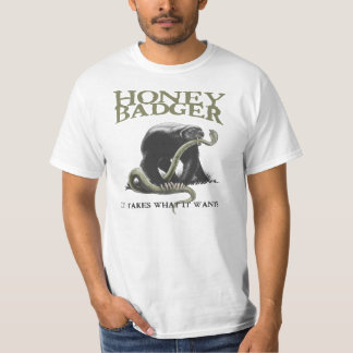 T-shirt de blaireau de miel