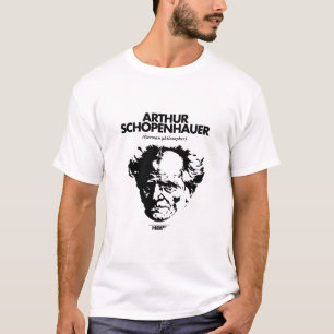 T-shirt de blanc d'Arthur Schopenhauer