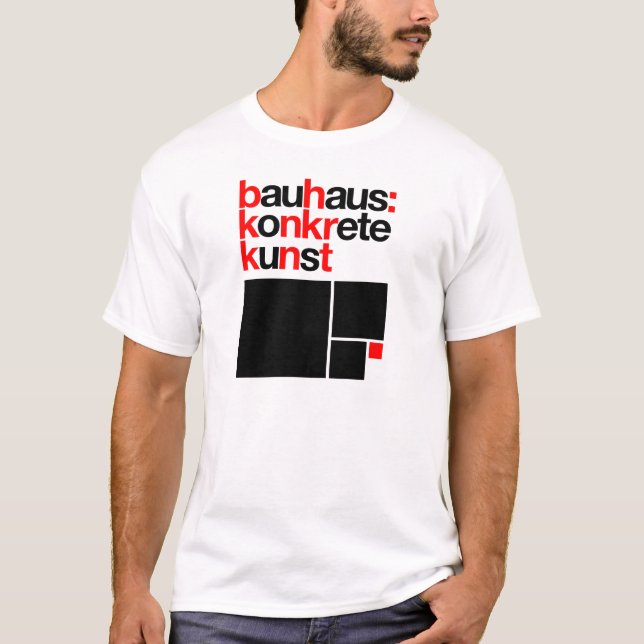 T-shirt de blanc de collection de Bauhaus (Devant)