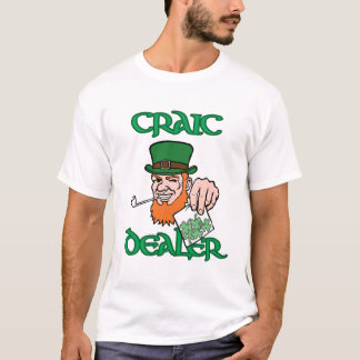 T-shirt de blanc de marchand de Craic