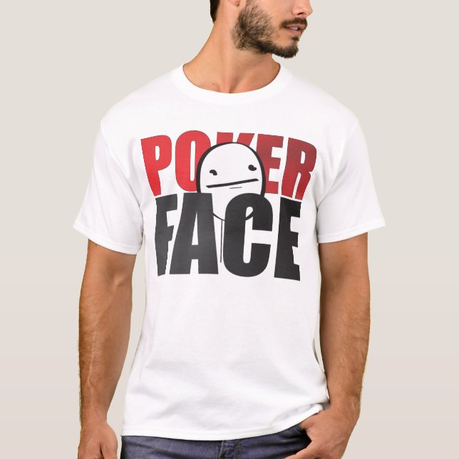 T-shirt de blanc de Meme de visage de tisonnier ! (Devant)