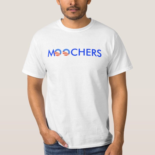 T-shirt de blanc de Moochers (Devant)