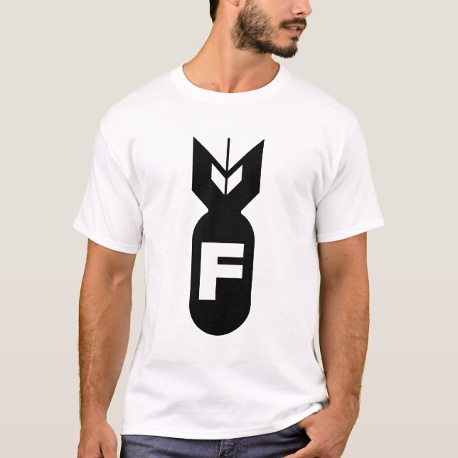 T-shirt de bombe de F (Devant)