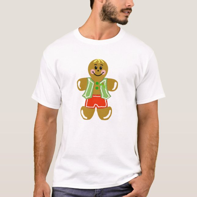 T-shirt de bonhomme en pain d'épice (Devant)