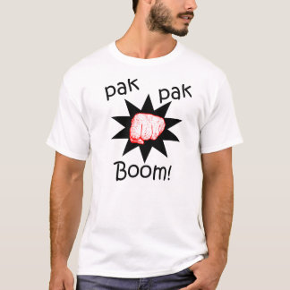 T-shirt de boom de boxe