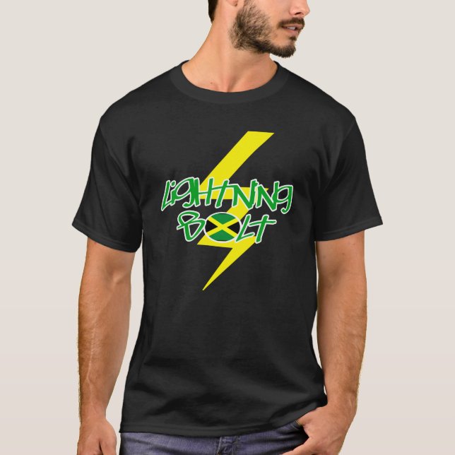 T-shirt de boulon d'éclairage (Jamaïque) (Devant)