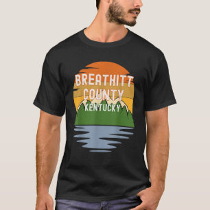 T-shirt De Breathitt Comté Kentucky Vintage Sunset