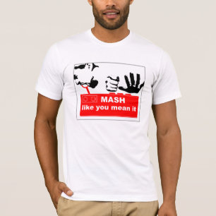 T-shirt de broyeur de bouton