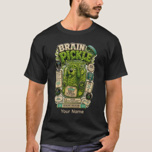 T-Shirt de bureau drôle personnalisé Brain Pickle