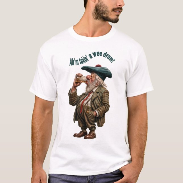 T-shirt de buveur de whisky (Devant)