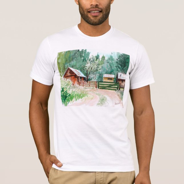 T-shirt de cabine de montagne (Devant)