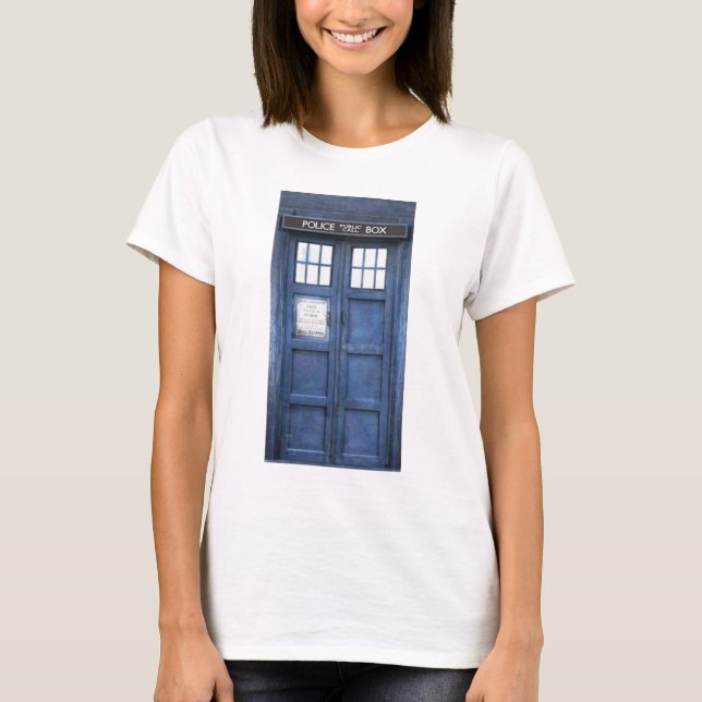 T-shirt de cabine téléphonique de police (Devant)