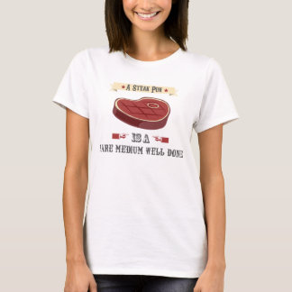 T-shirt de calembour de bifteck