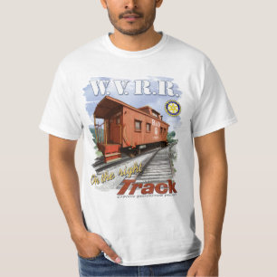 T-shirt de cambuse de chemin de fer de vallée de